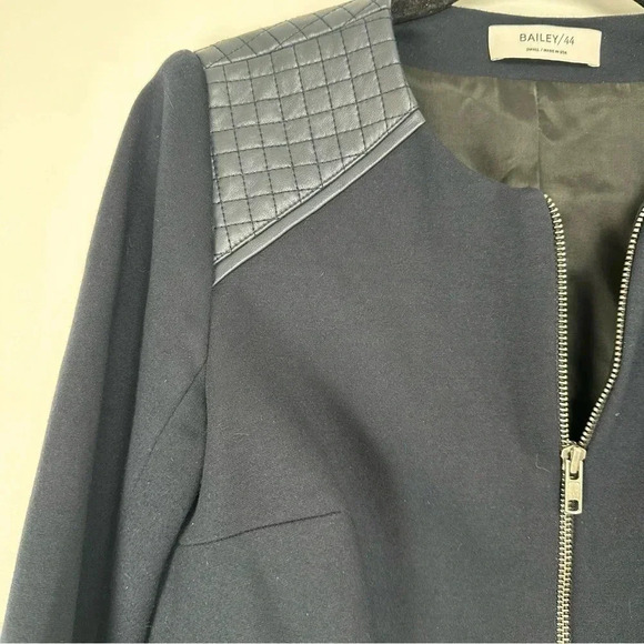 Bailey 44 Women’s Jacket ZipUp Navy Size Small Moto Quilted Casual Office - Picture 4 of 12